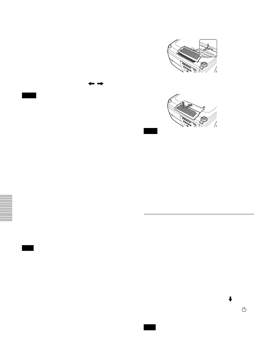 Sustitución del filtro de aire | Sony VPL-VW12HT User Manual | Page 138 / 148