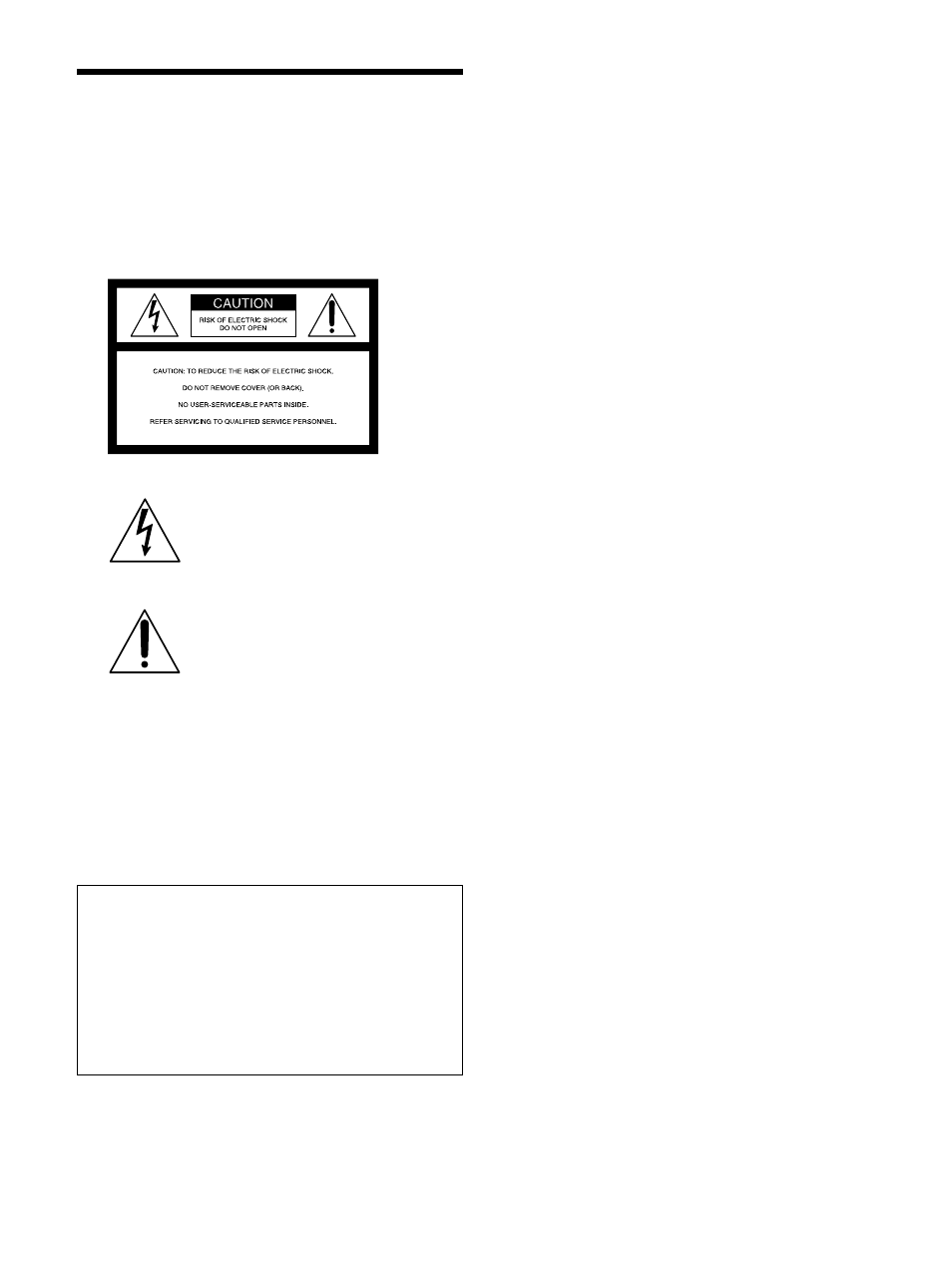 Warning | Sony VPL-VW12HT User Manual | Page 2 / 148