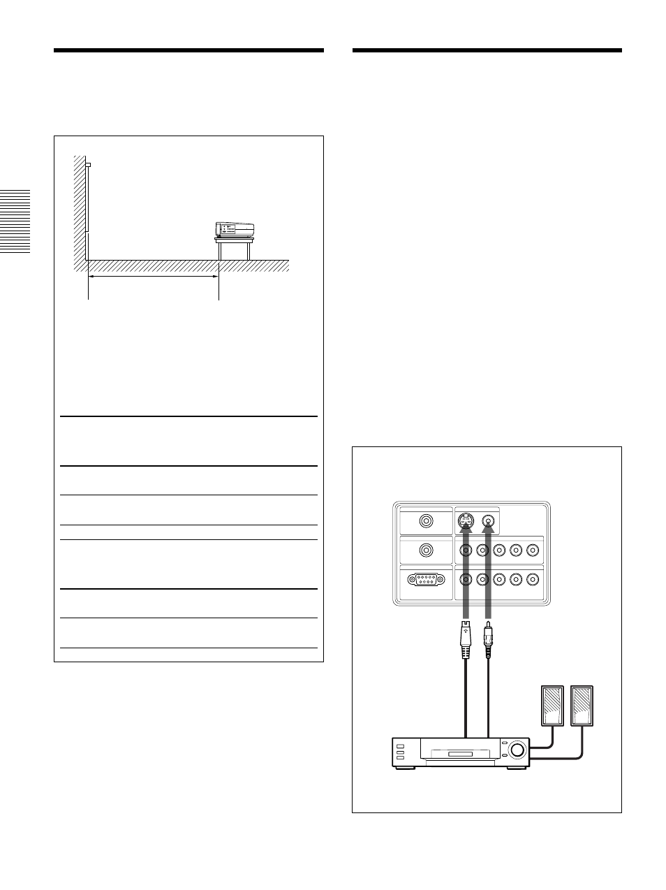 Installation et projection, Installation du projecteur, Raccordement du projecteur | Sony VPL-VW12HT User Manual | Page 64 / 148