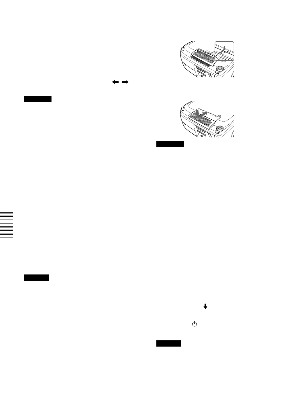 Remplacement du filtre à air | Sony VPL-VW12HT User Manual | Page 90 / 148