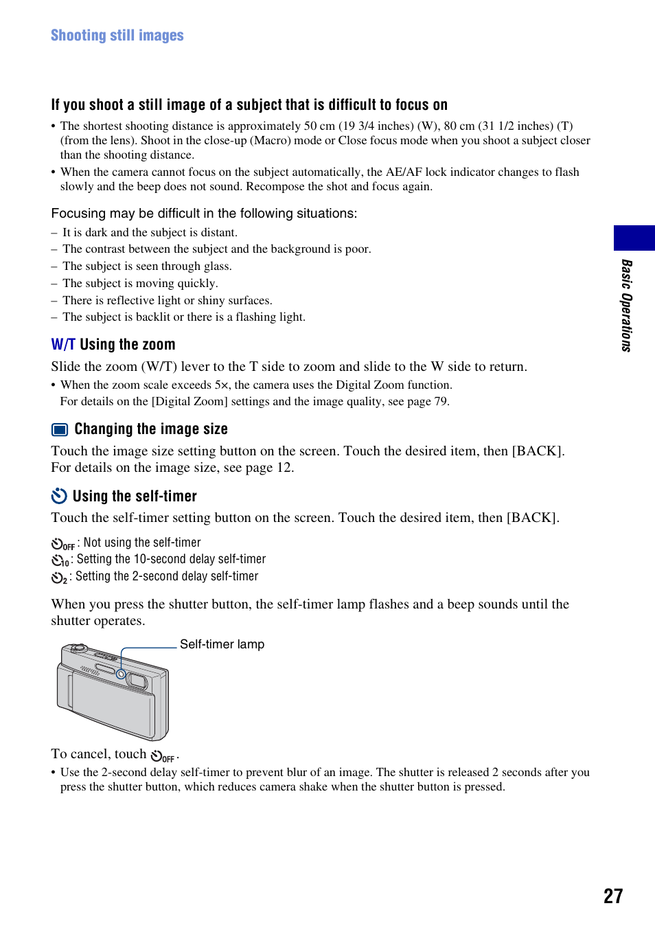 Sony DSC-T500 User Manual | Page 27 / 135