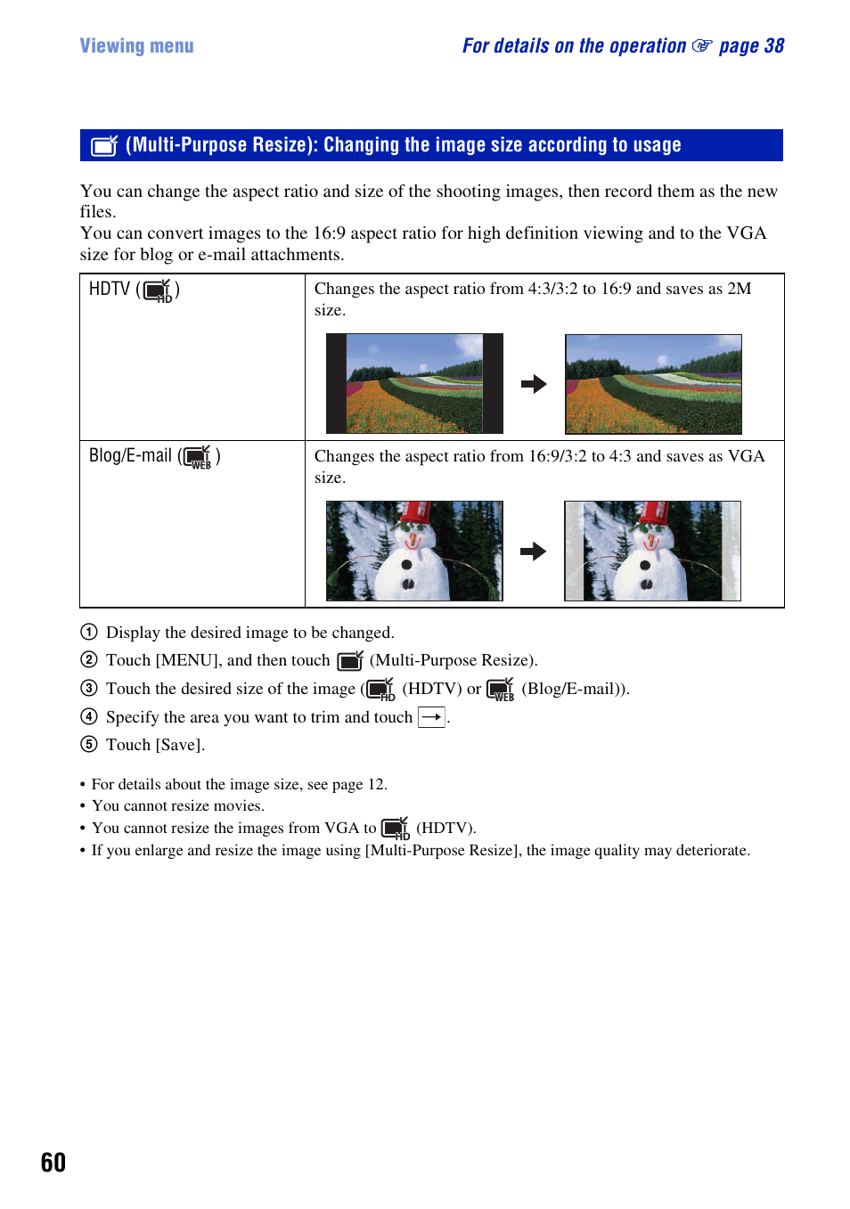 Sony DSC-T500 User Manual | Page 60 / 135