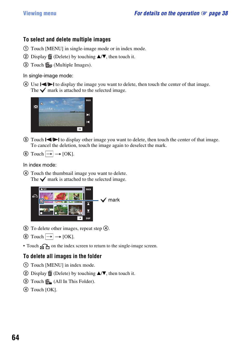 Sony DSC-T500 User Manual | Page 64 / 135