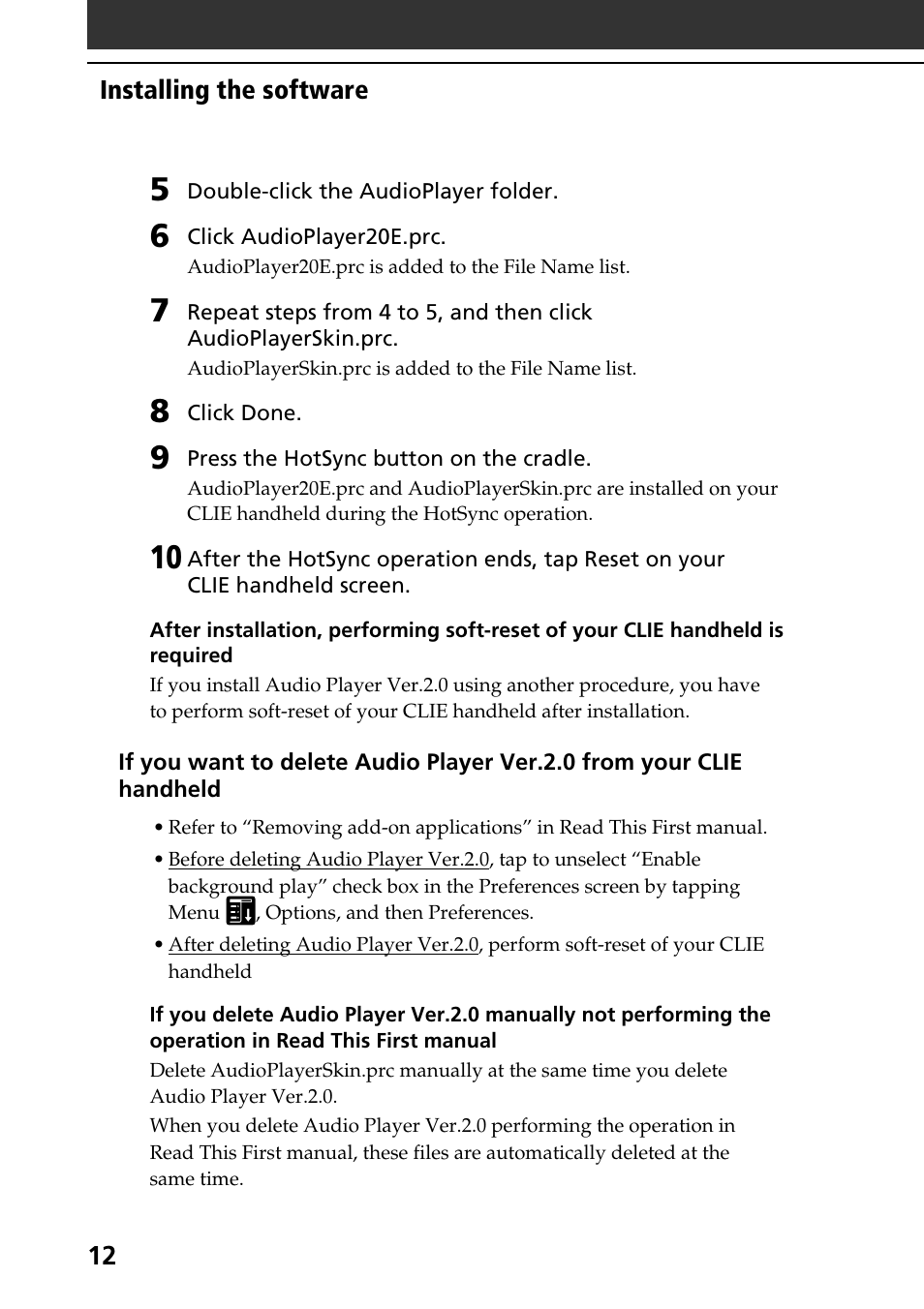 Sony PEG-N710C User Manual | Page 12 / 104