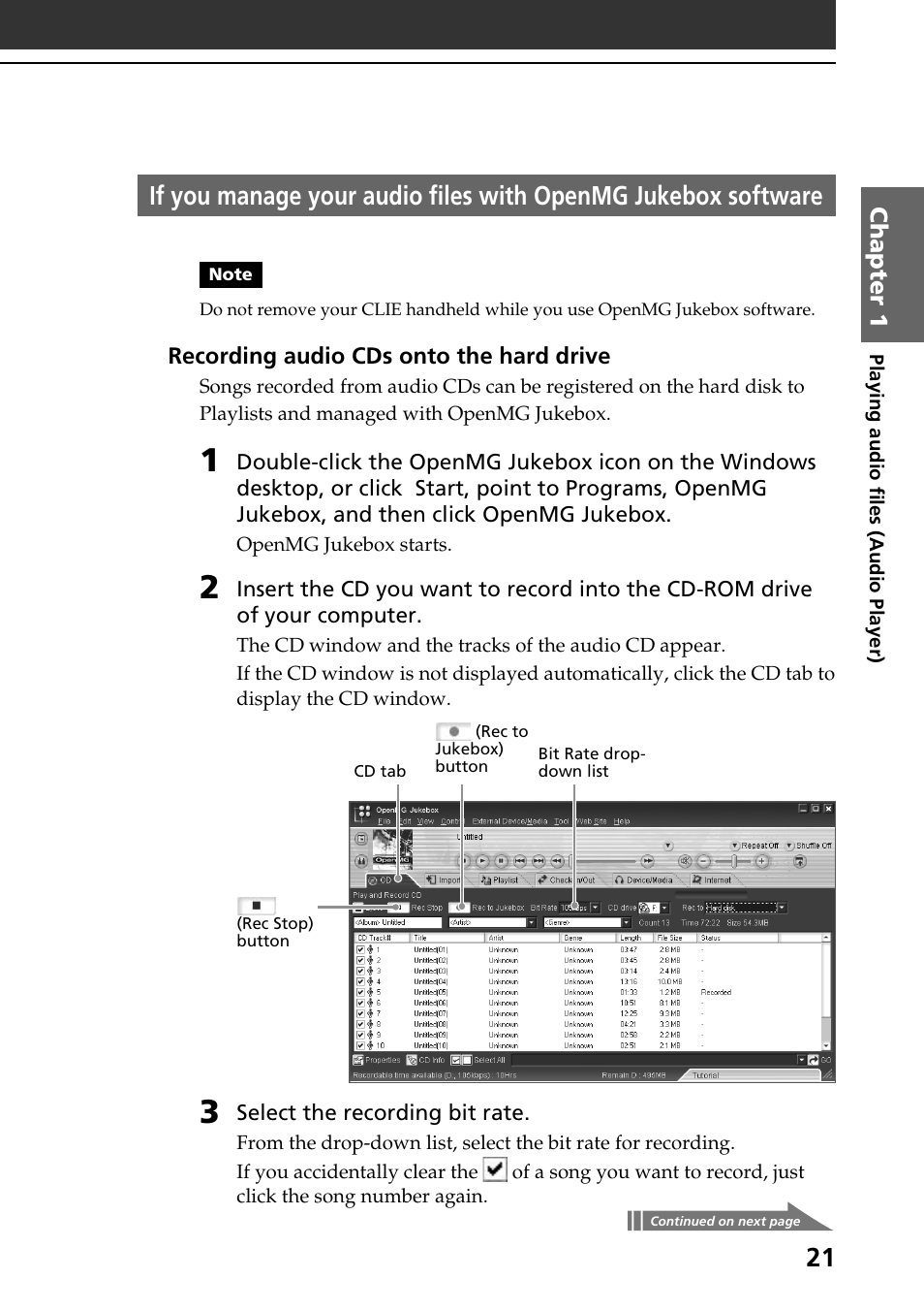 Sony PEG-N710C User Manual | Page 21 / 104