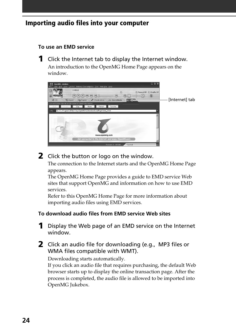Sony PEG-N710C User Manual | Page 24 / 104