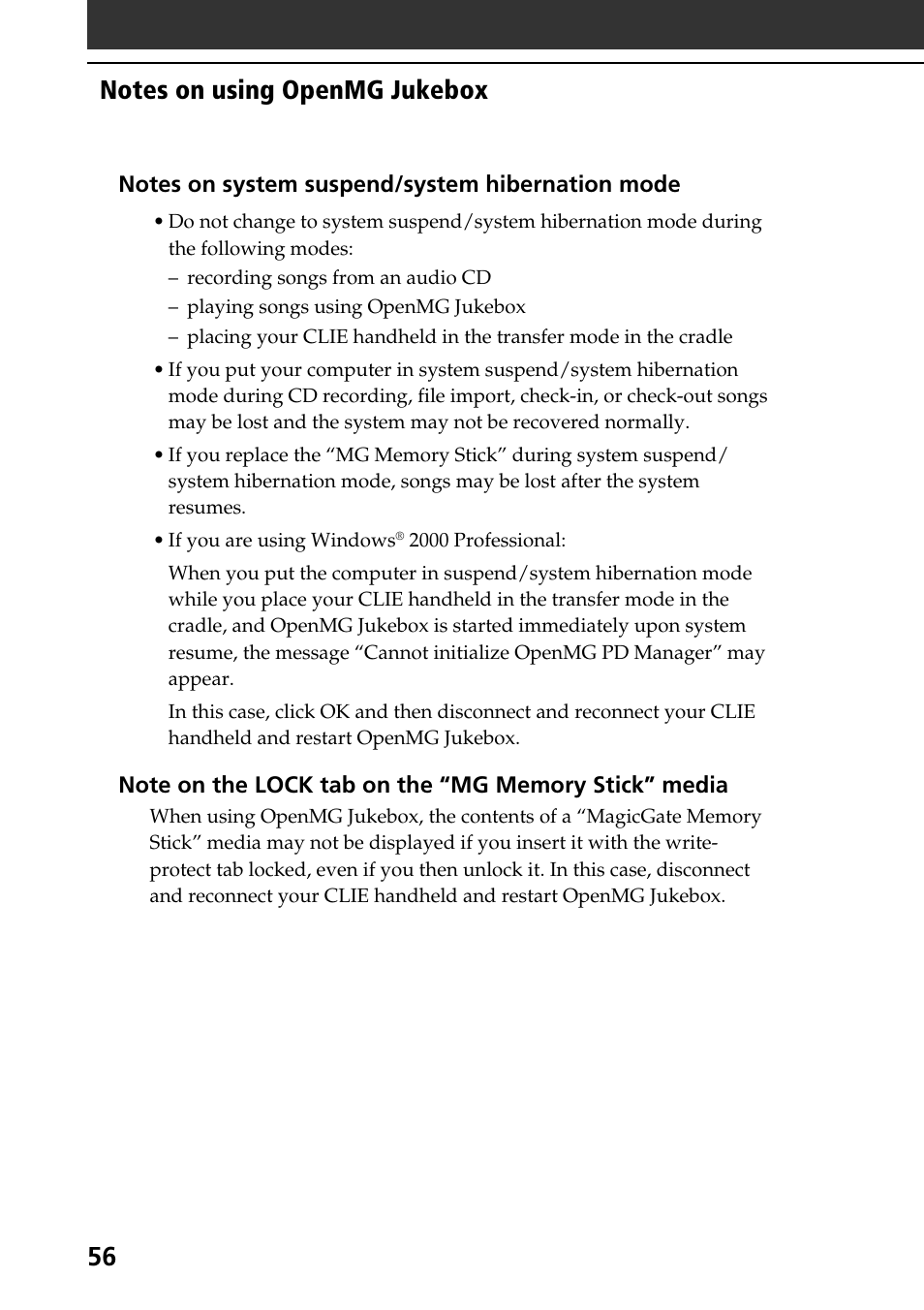 Sony PEG-N710C User Manual | Page 56 / 104