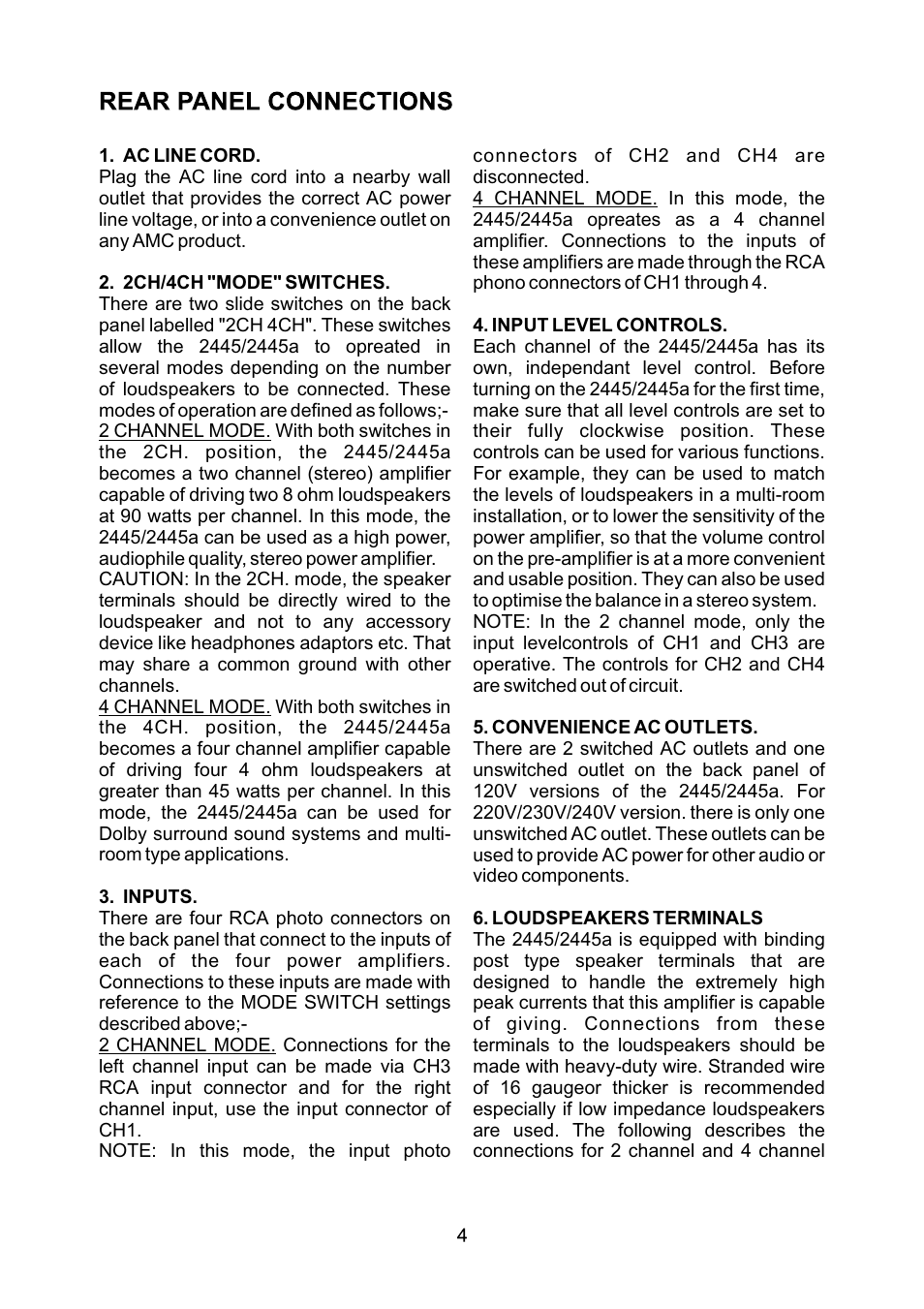 AMC 2445a User Manual | Page 6 / 12