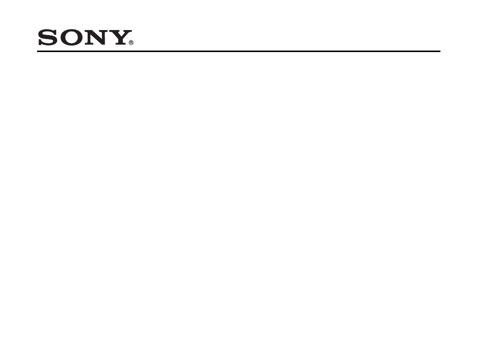 Sony D-CS901 User Manual | 1 page