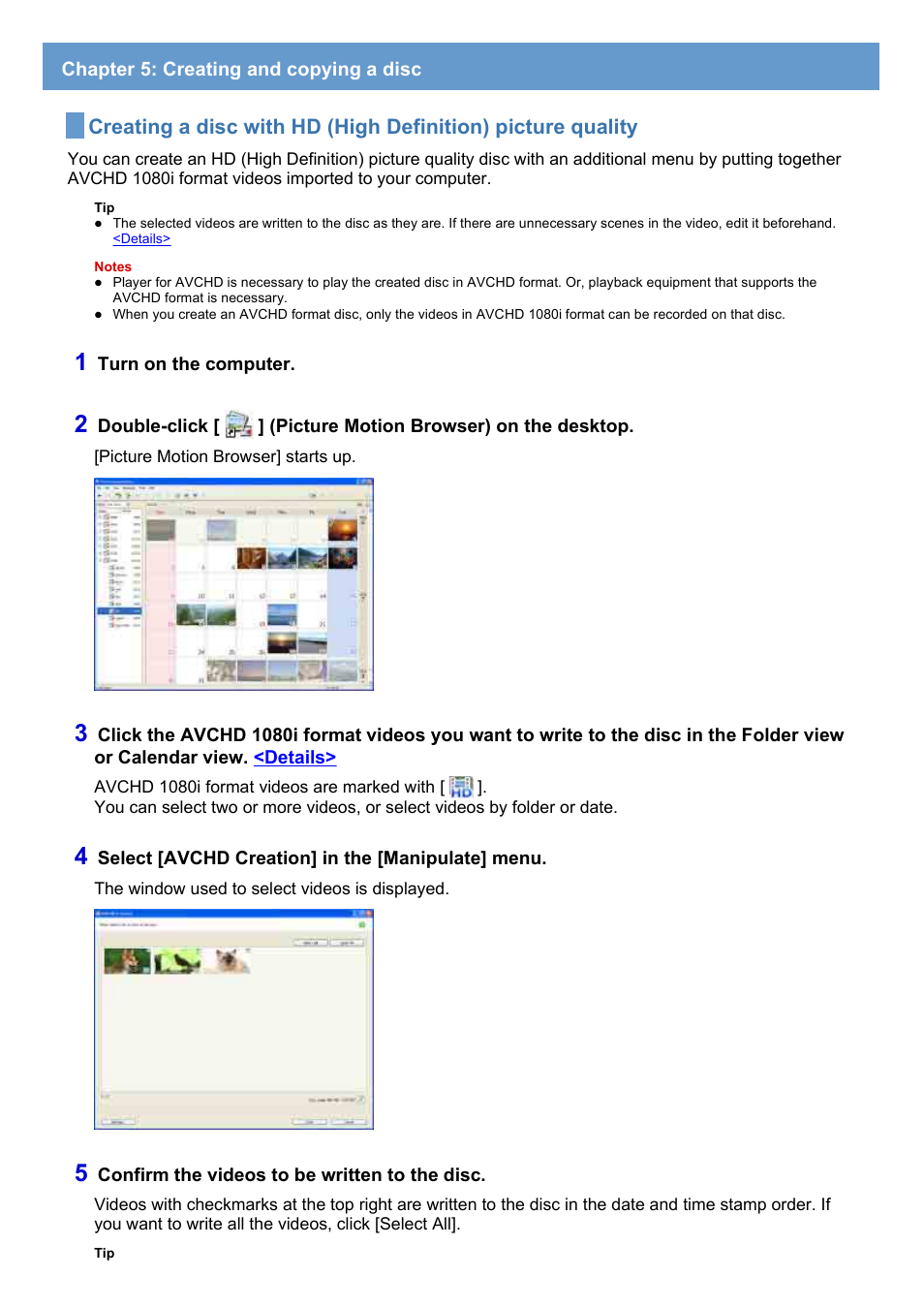 Chapter 5: creating and copying a disc | Sony HDR-UX1 User Manual | Page 28 / 91