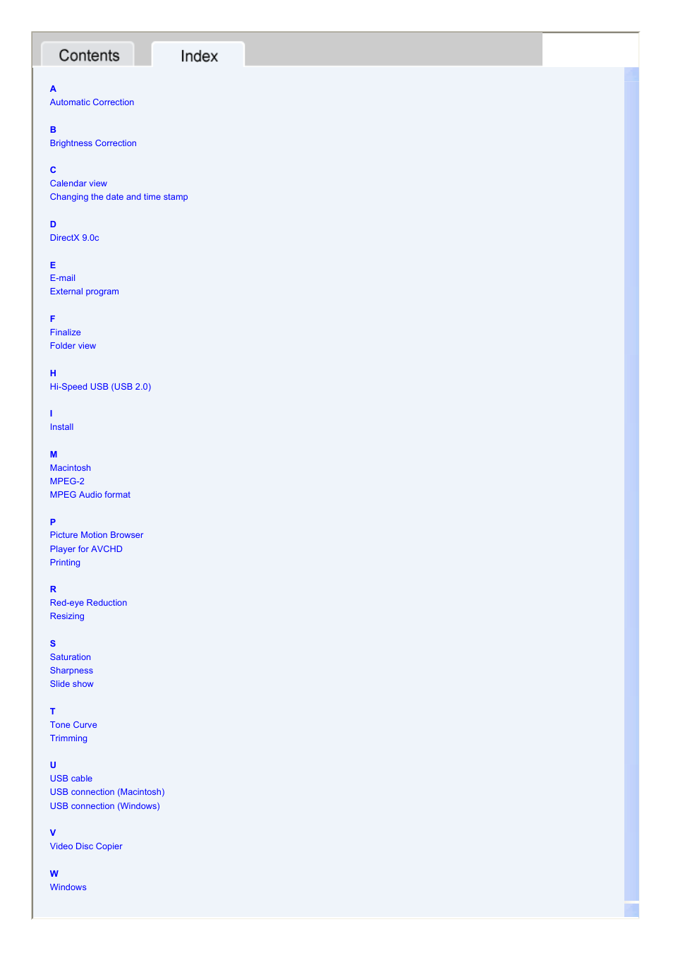 Index | Sony HDR-UX1 User Manual | Page 91 / 91