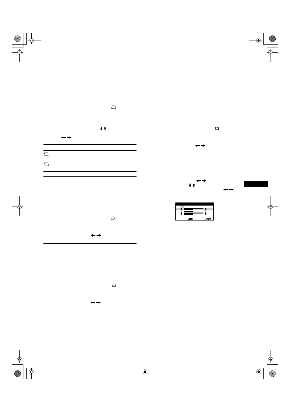 Adjusting the picture’s rotation (rotation), Enlarging or reducing the picture (zoom), Adjusting the color of the picture (color) | Sony HMD-A200 User Manual | Page 11 / 48