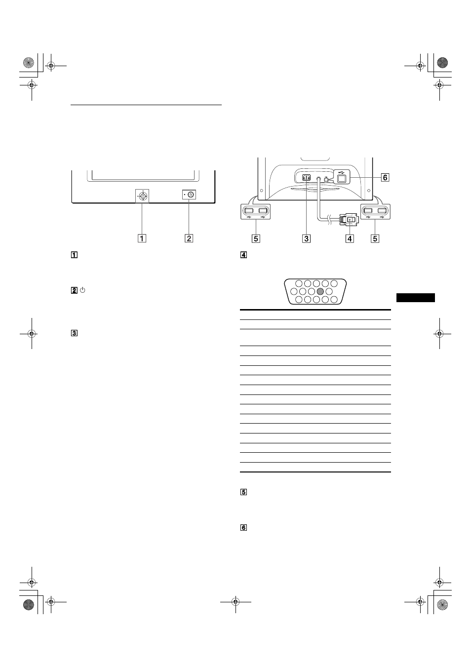 Identifying parts and controls | Sony HMD-A200 User Manual | Page 5 / 48