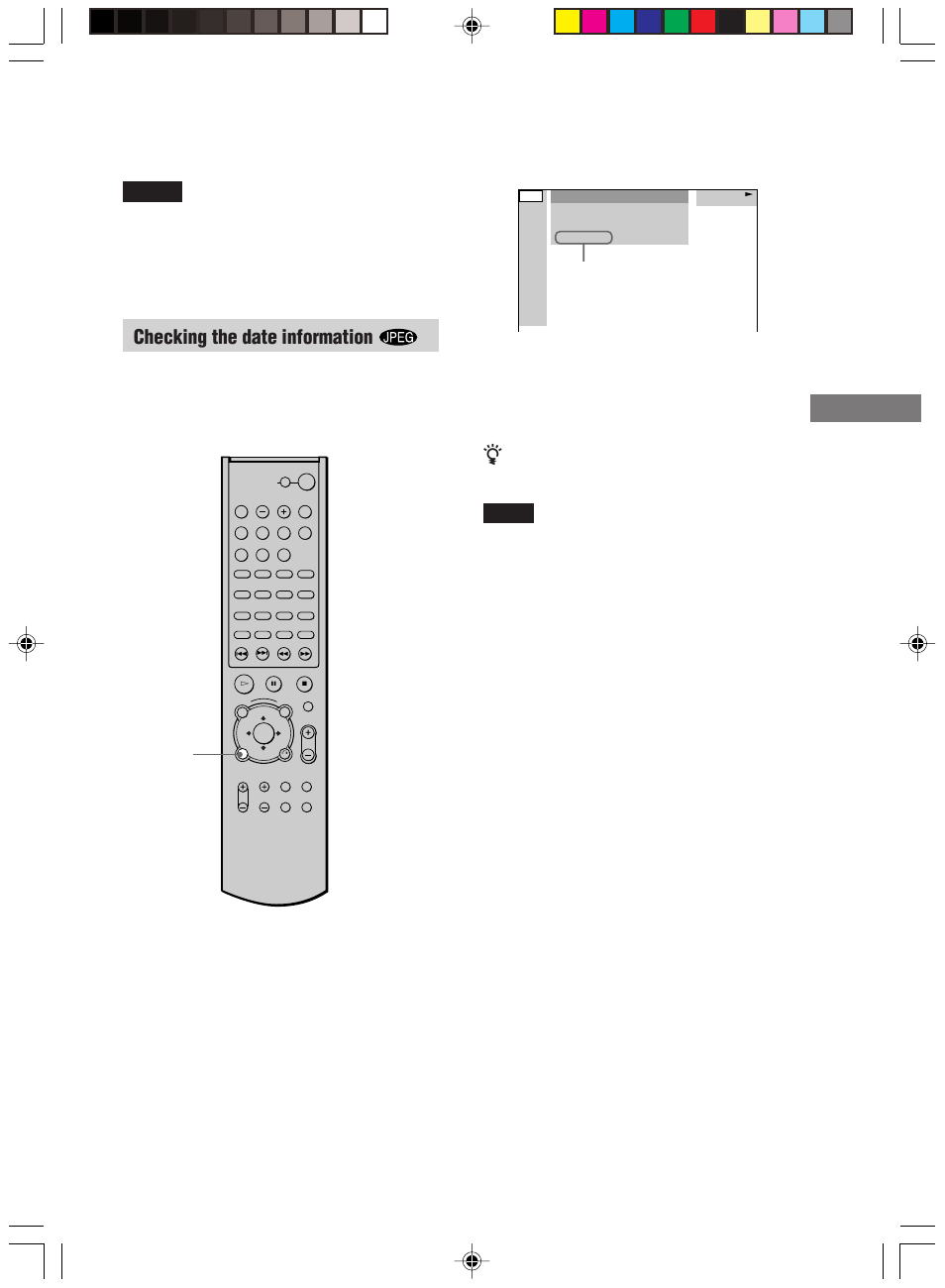 Vie wing inf ormation about the disc, Checking the date information | Sony HT-C800DP User Manual | Page 47 / 84