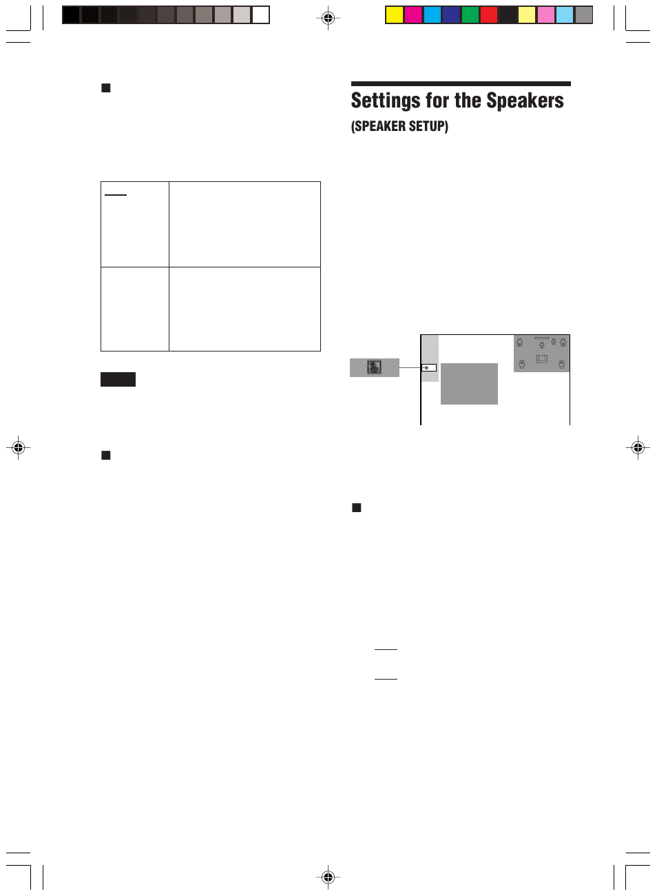 Settings for the speakers (speaker setup), Settings for the speakers | Sony HT-C800DP User Manual | Page 68 / 84