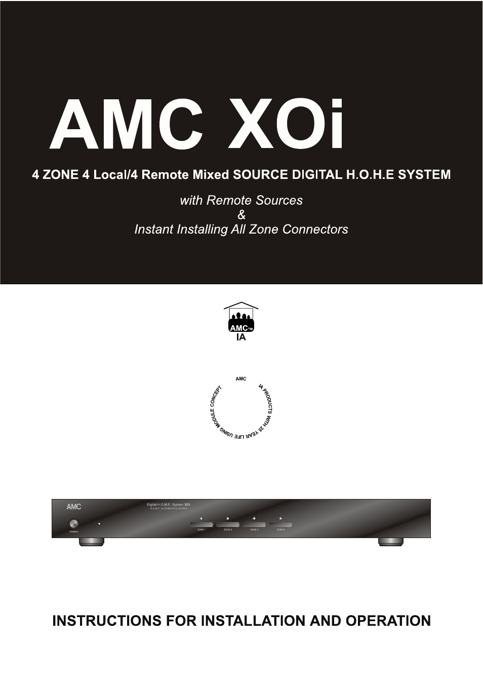AMC XOi User Manual | 16 pages