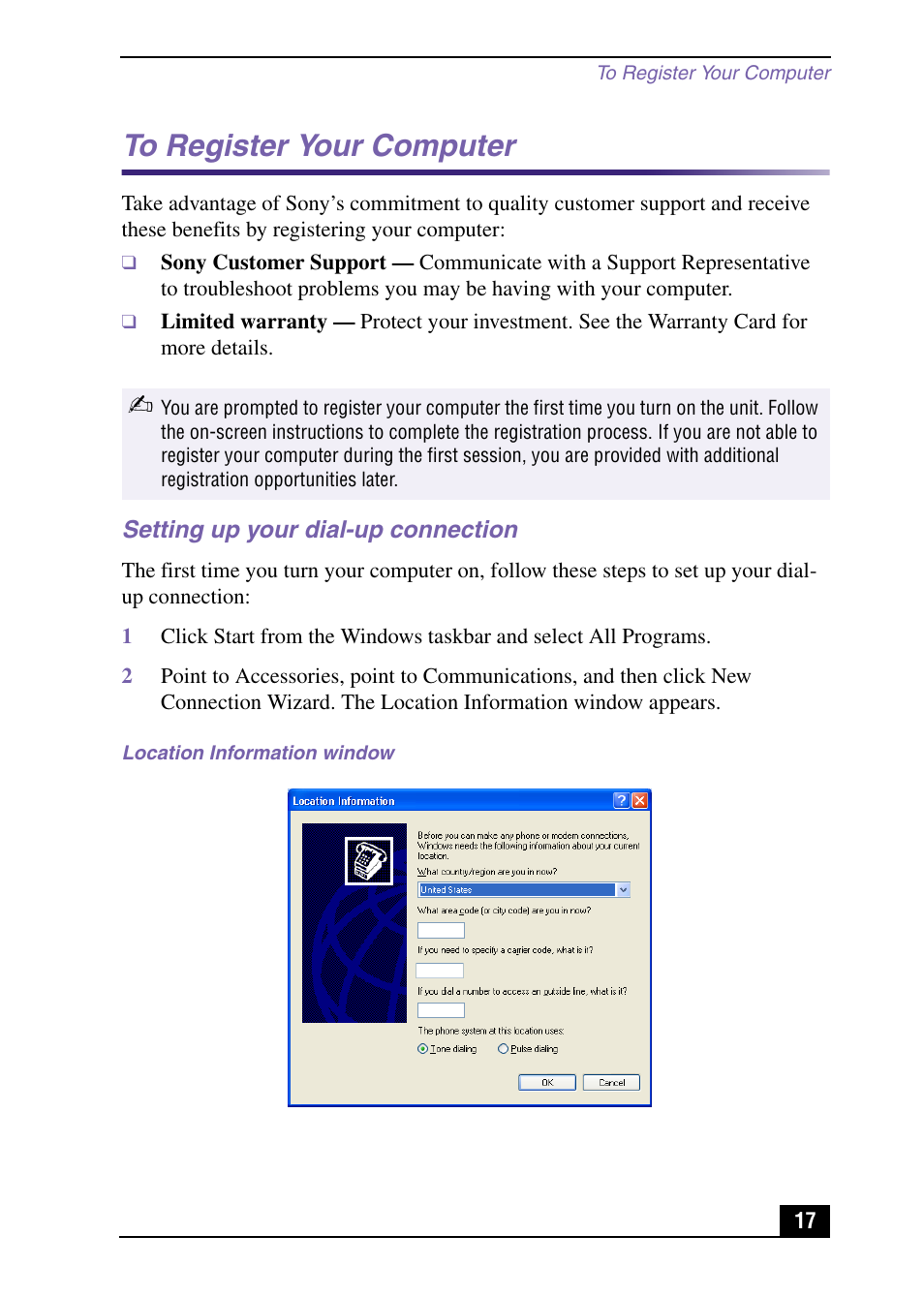 Sony PCV-LX920 User Manual | Page 17 / 56