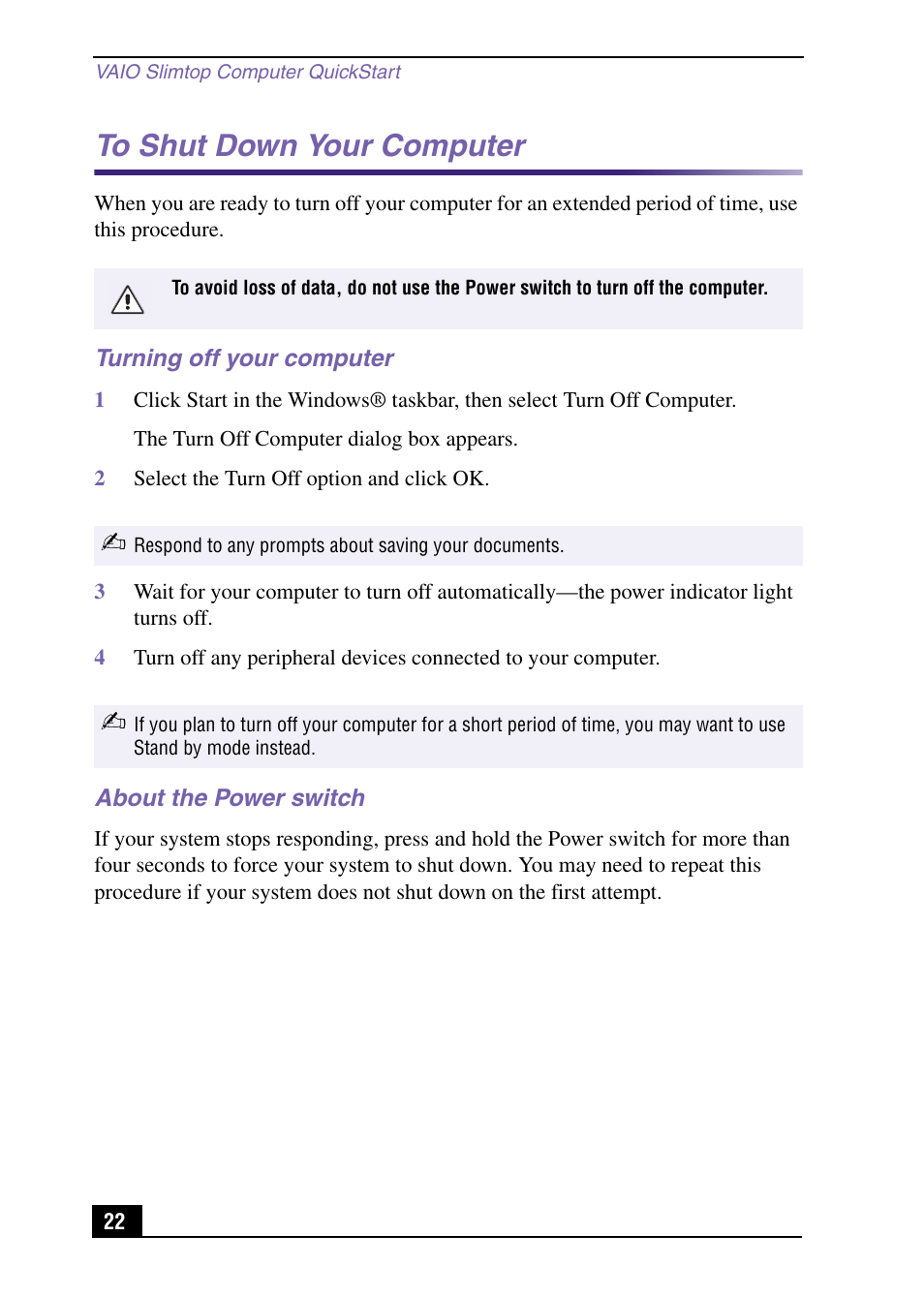 Sony PCV-LX920 User Manual | Page 22 / 56