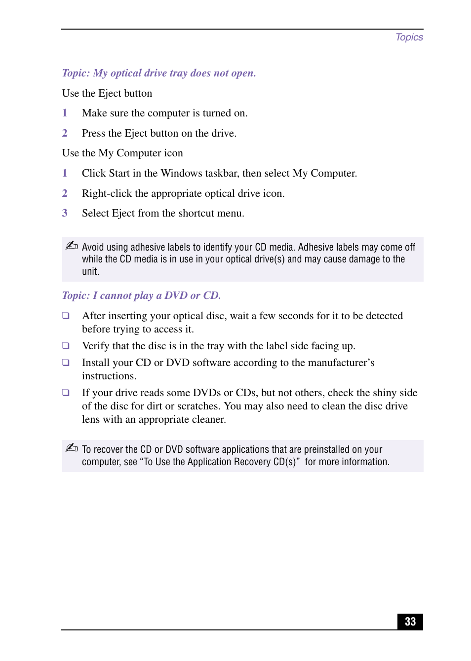 Sony PCV-LX920 User Manual | Page 33 / 56