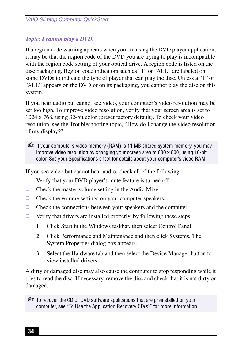 Sony PCV-LX920 User Manual | Page 34 / 56