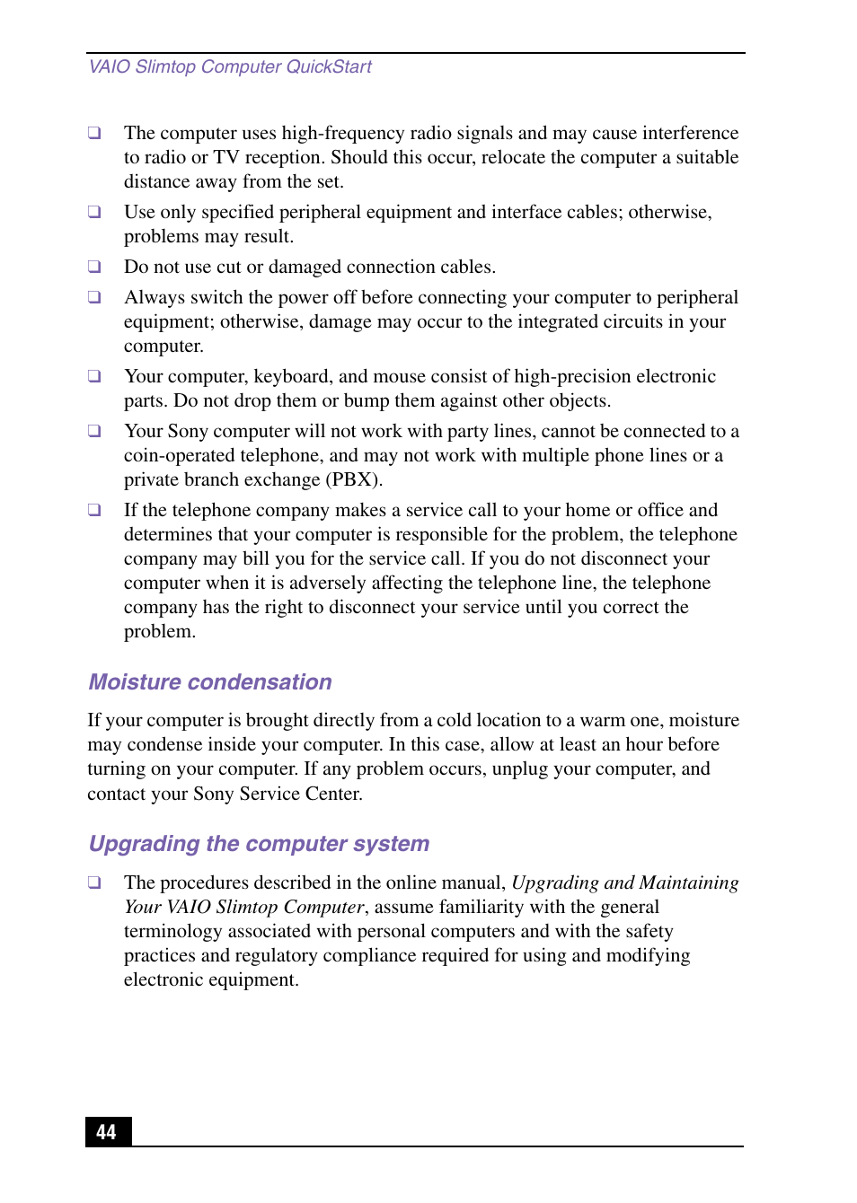 Sony PCV-LX920 User Manual | Page 44 / 56