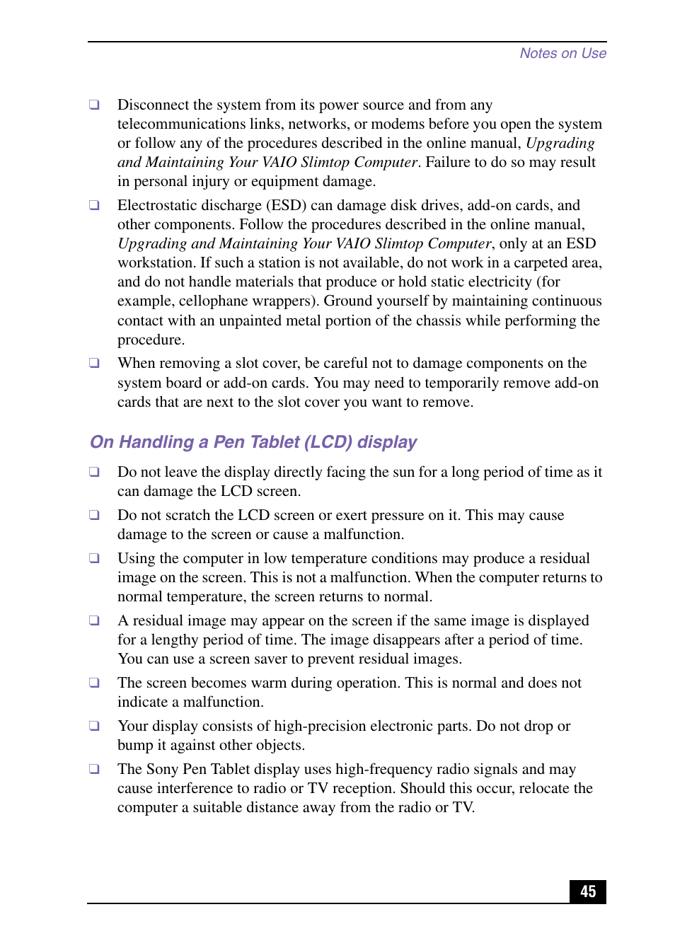 Sony PCV-LX920 User Manual | Page 45 / 56