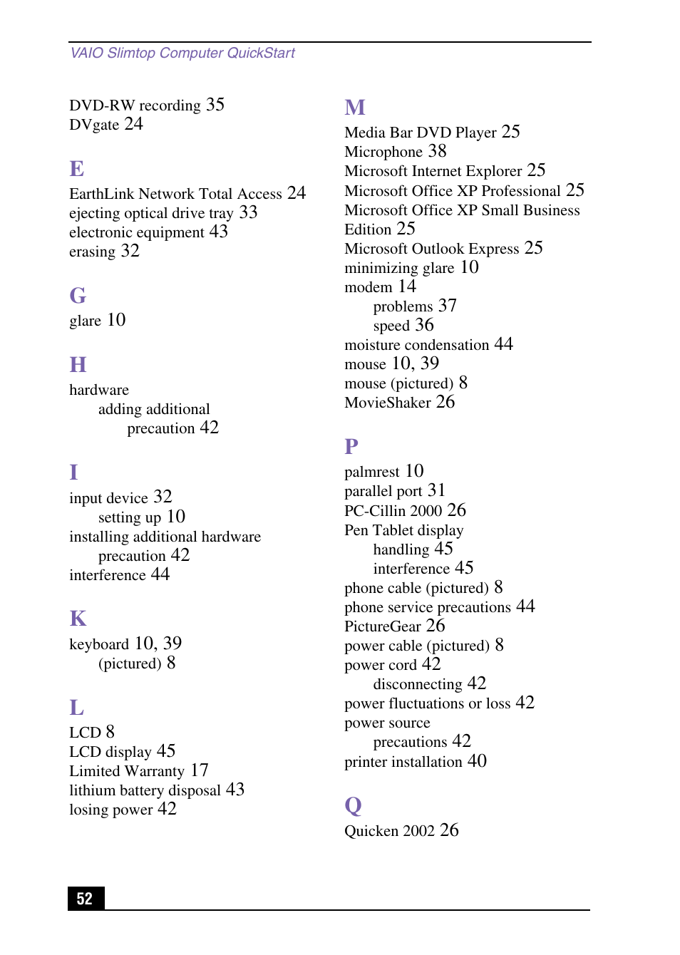 Sony PCV-LX920 User Manual | Page 52 / 56