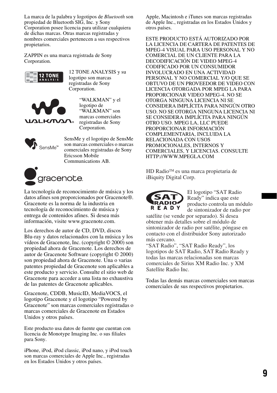 Sony XAV-72BT User Manual | Page 157 / 228