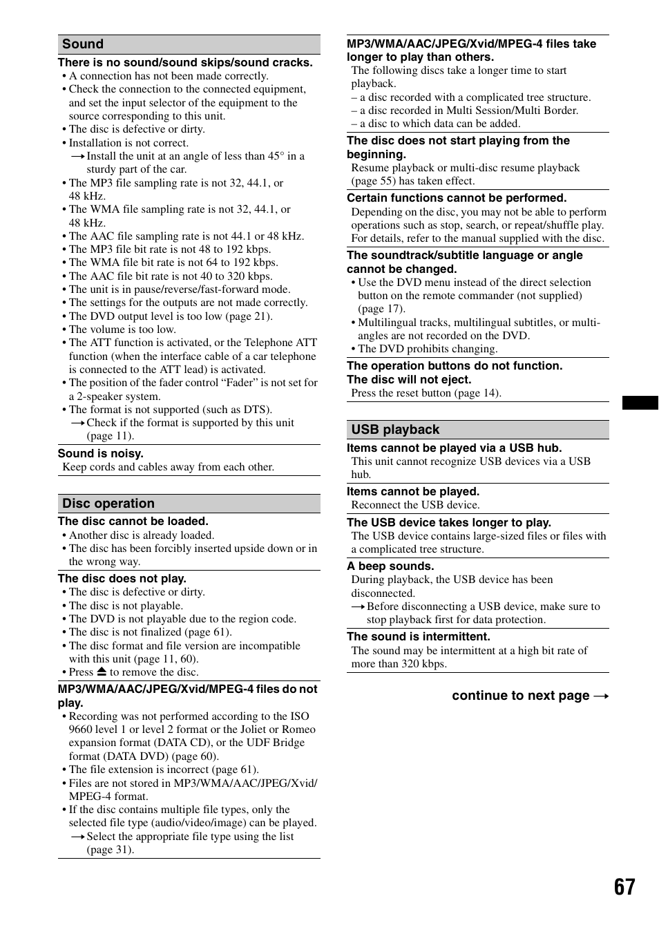 Sony XAV-72BT User Manual | Page 67 / 228