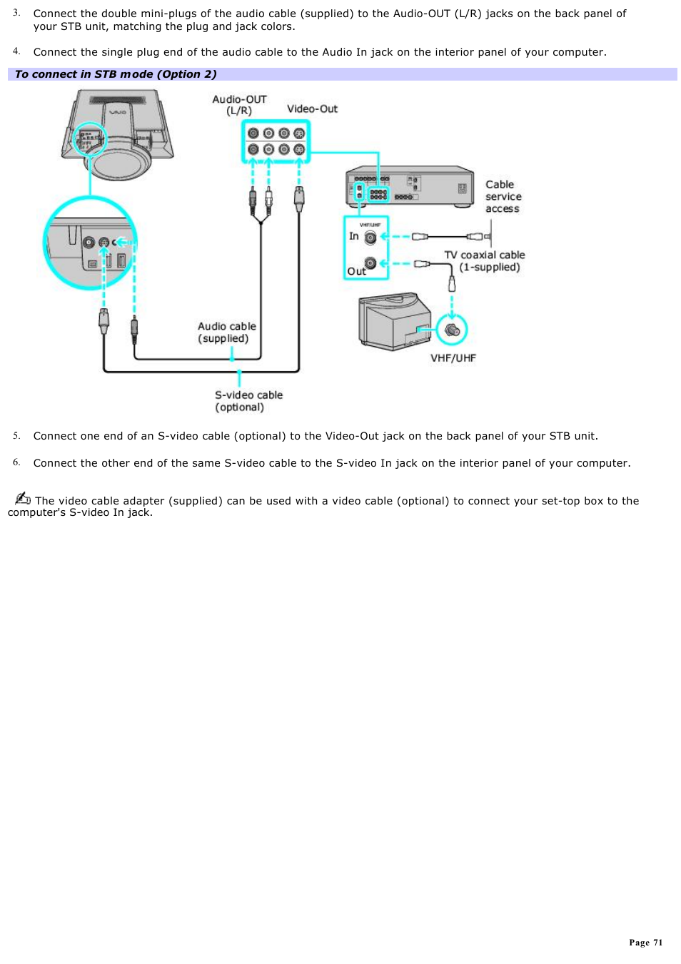 Sony VGC-V520G User Manual | Page 71 / 157