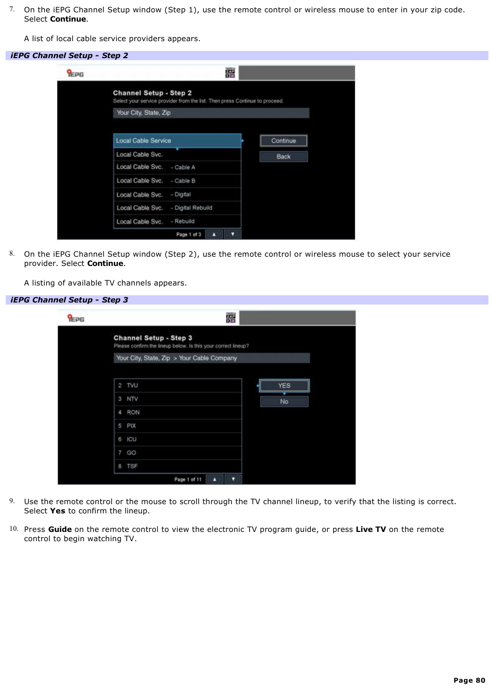 Sony VGC-V520G User Manual | Page 80 / 157