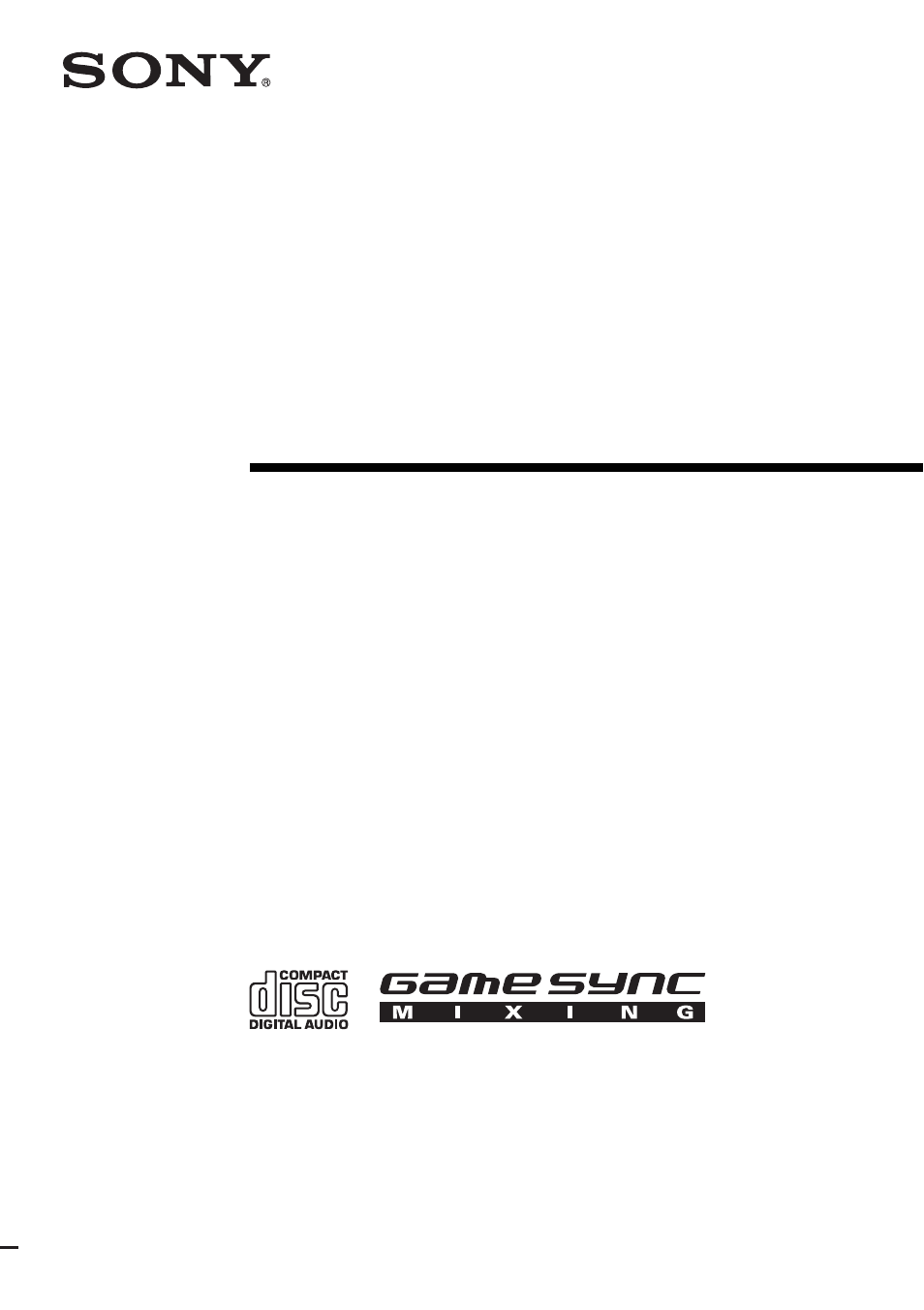 Sony SS-RG440 User Manual | 40 pages