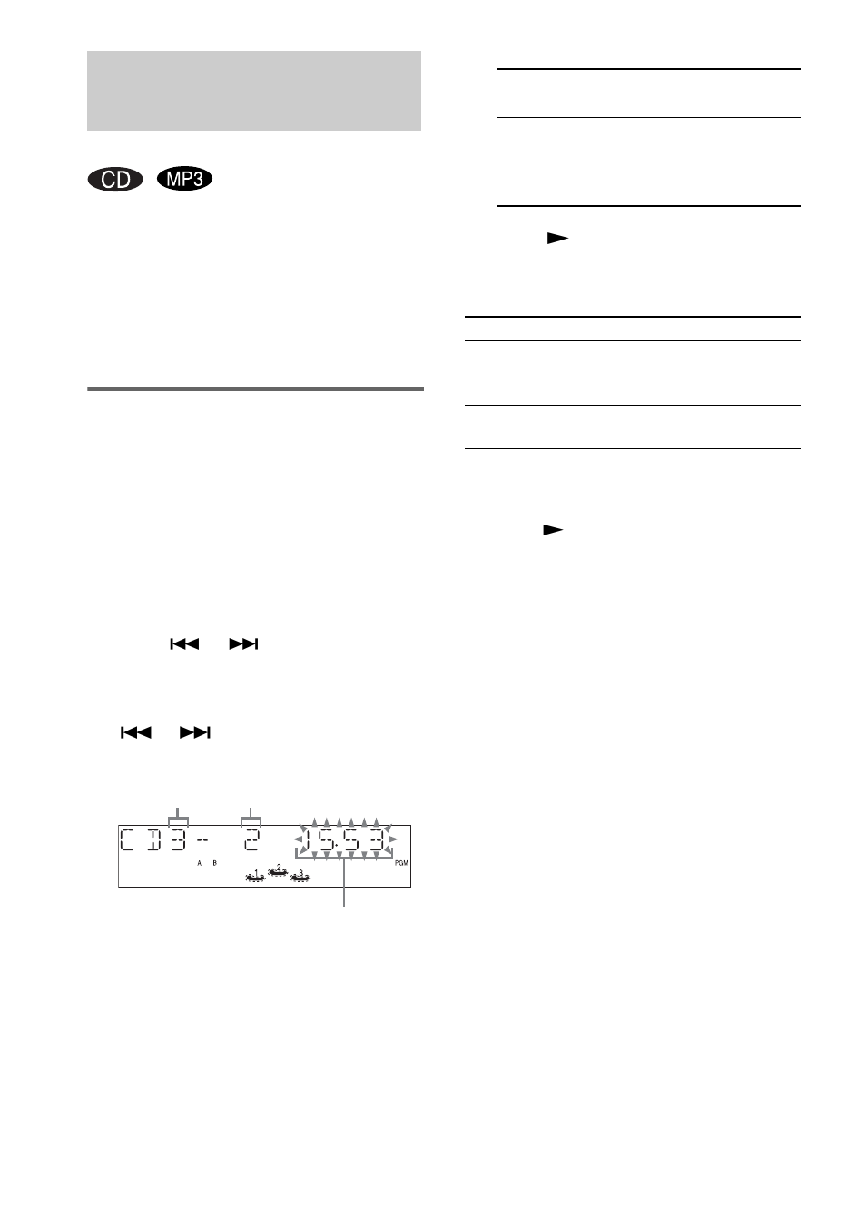 Creating your own program, Program play | Sony SS-RG440 User Manual | Page 12 / 40