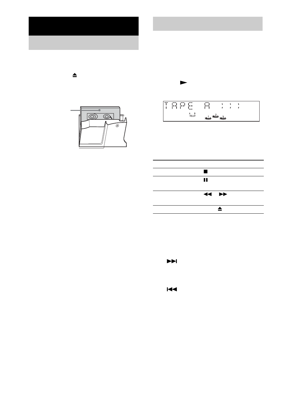 Tape – play, Loading a tape, Playing a tape | Loading a tape playing a tape | Sony SS-RG440 User Manual | Page 16 / 40