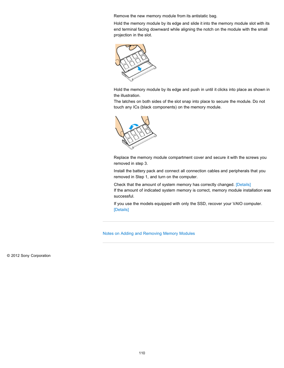 Sony SVT13118FXS User Manual | Page 110 / 345