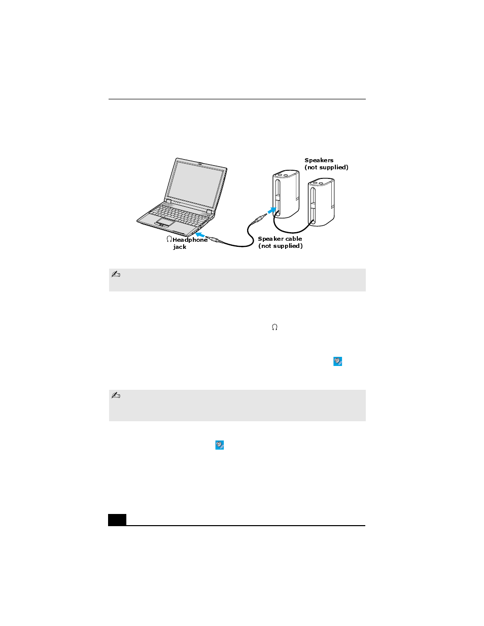 Disconnecting external speakers, Adjusting the volume | Sony PCG-R505GL User Manual | Page 126 / 196