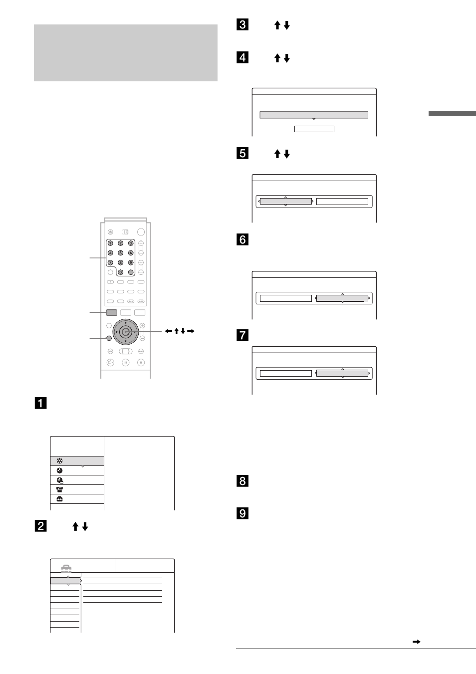 Setting up the vcr plus® system, Setting up the vcr plus, System | Basic h o ok ups and set tings, Press system menu while the recorder is stopped, Press m / m to select “setup,” then press enter, Press m / m to select “settings,” then press enter, Enter the tv channel number, Press system menu repeatedly to exit the menu | Sony RDR-GX7 User Manual | Page 25 / 112