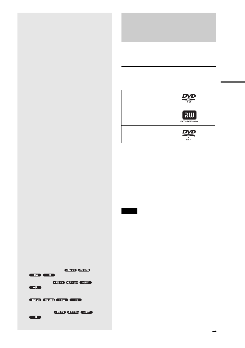 Recording/ timer recording, Before recording, Recordable discs | Recording/timer recording, Rec o rd ing/timer rec o rding | Sony RDR-GX7 User Manual | Page 35 / 112