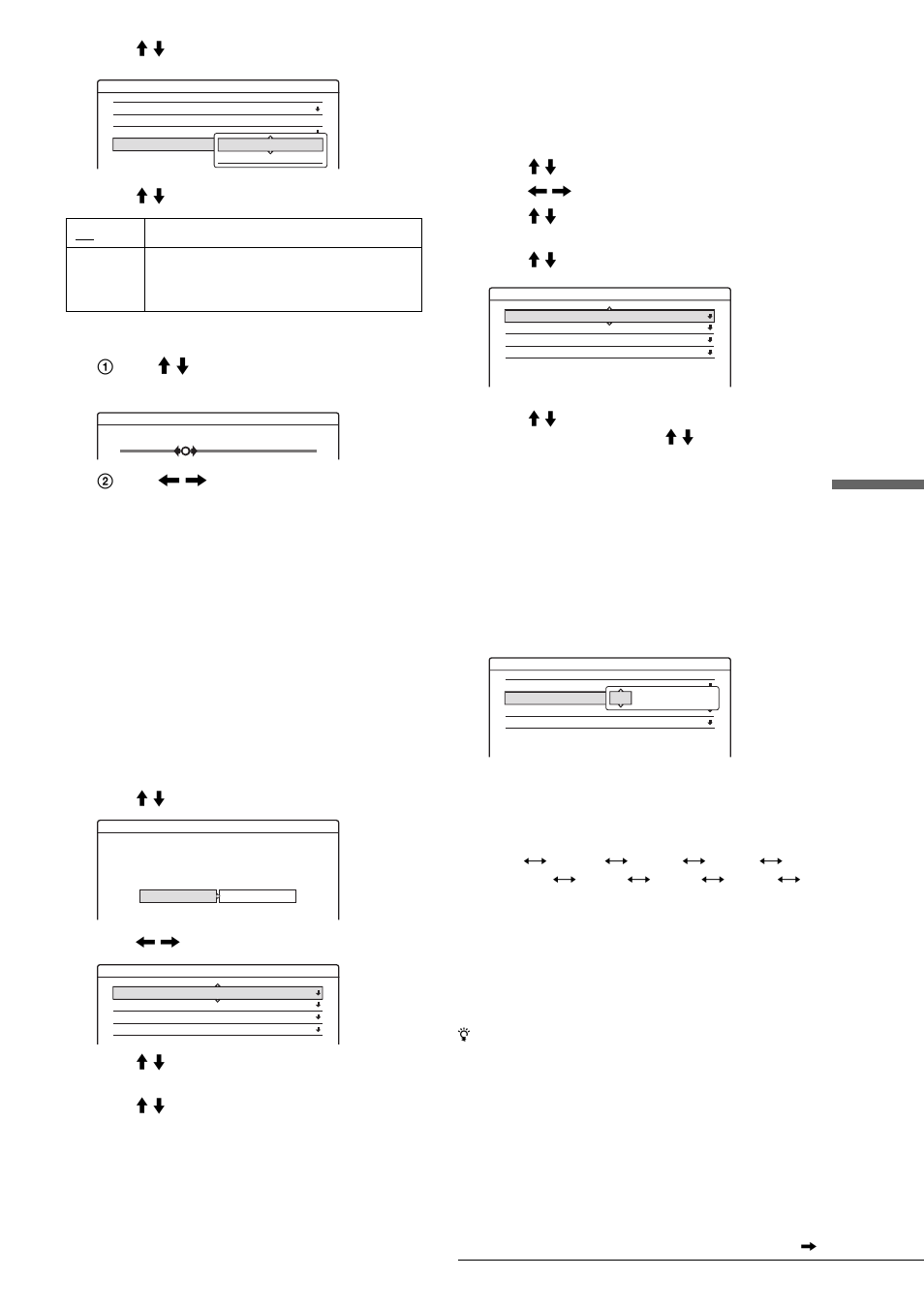 Se ttings and a d jus tments, Set vcr plus+ channels, Clock | M / m | Sony RDR-GX7 User Manual | Page 93 / 112