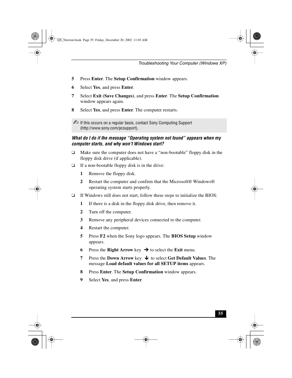 Sony PCG-GRV670 User Manual | Page 55 / 68