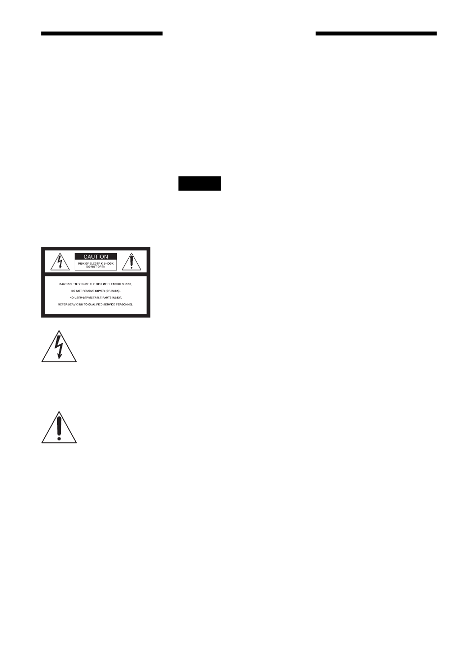 Warning, Precautions | Sony RDR-GX300 User Manual | Page 2 / 104