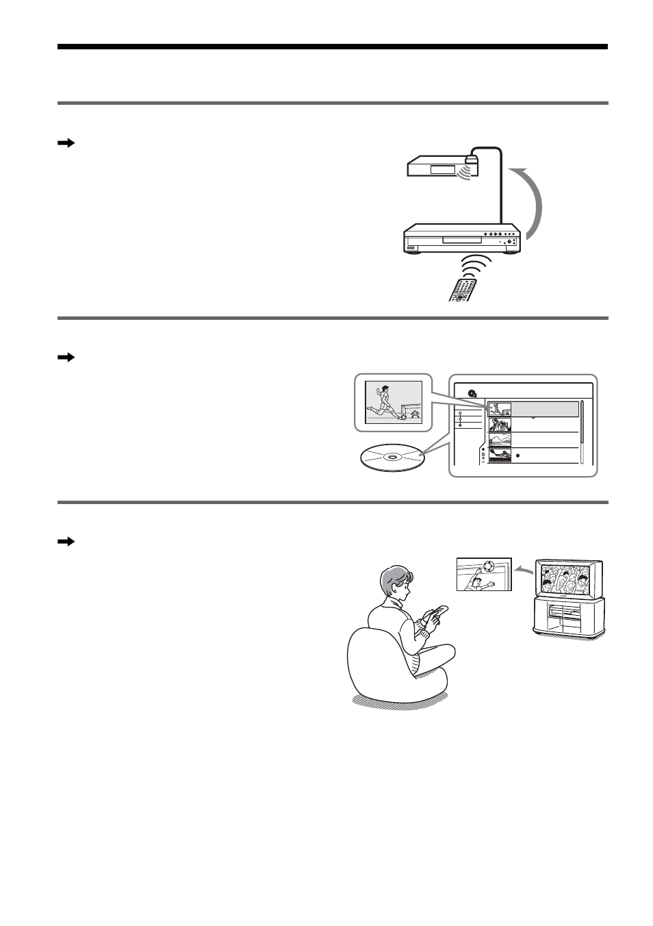 Ways to use your dvd recorder, Quick access to recorded titles – title list, Not available in some areas | Sony RDR-GX300 User Manual | Page 6 / 104