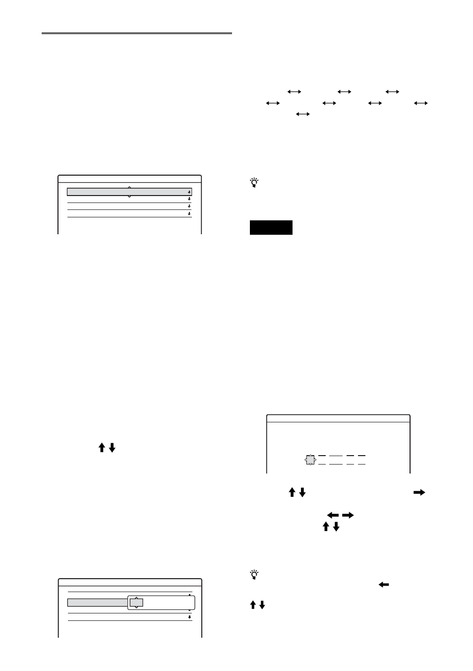 Clock, Auto (auto clock set), Manual (manual clock set) | Sony RDR-GX300 User Manual | Page 72 / 104