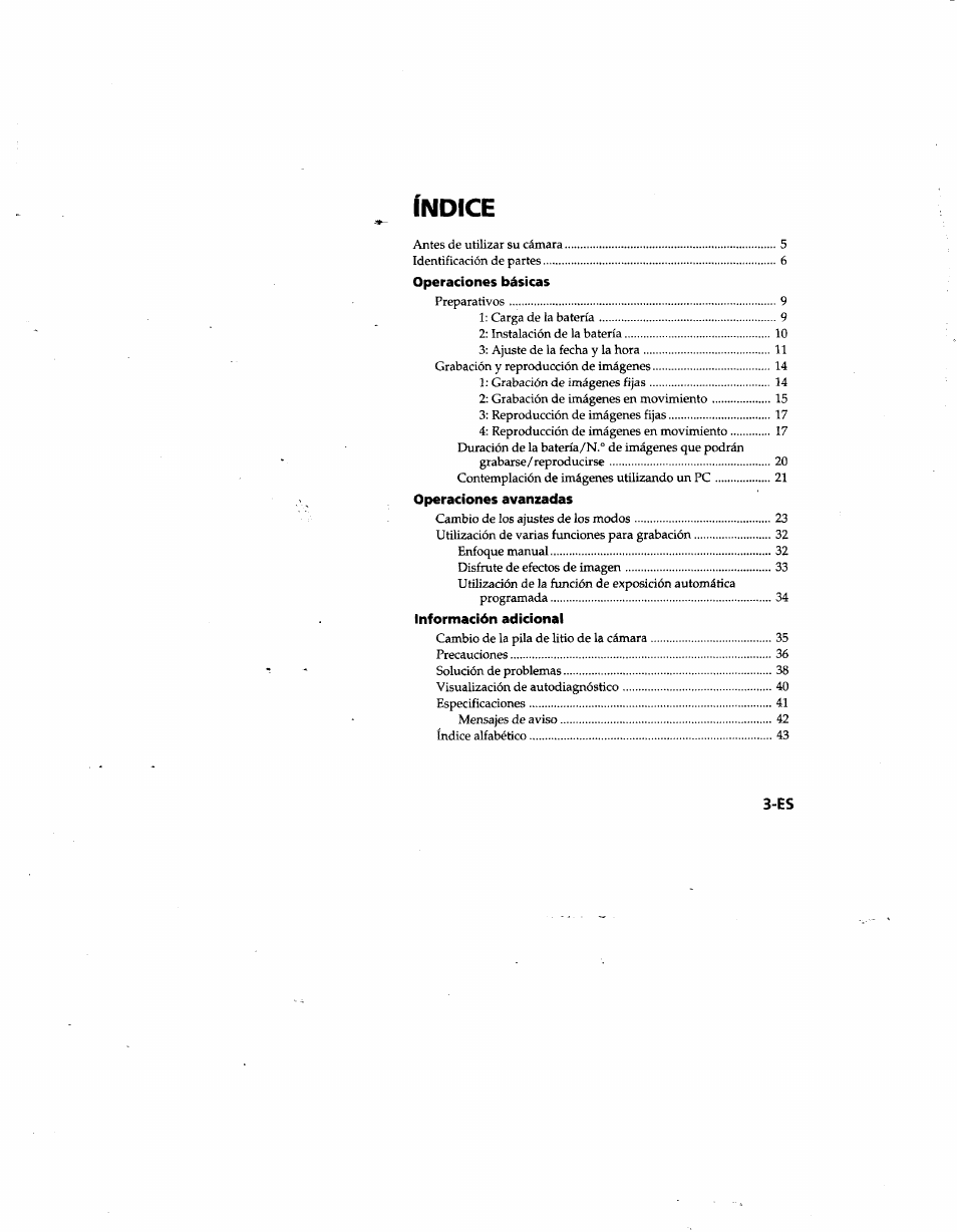 Índice | Sony MVC-FD81 User Manual | Page 47 / 86