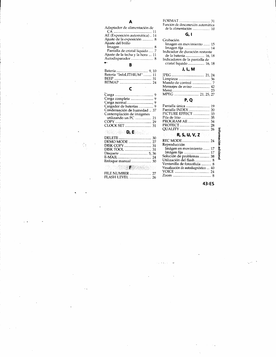 Sony MVC-FD81 User Manual | Page 86 / 86