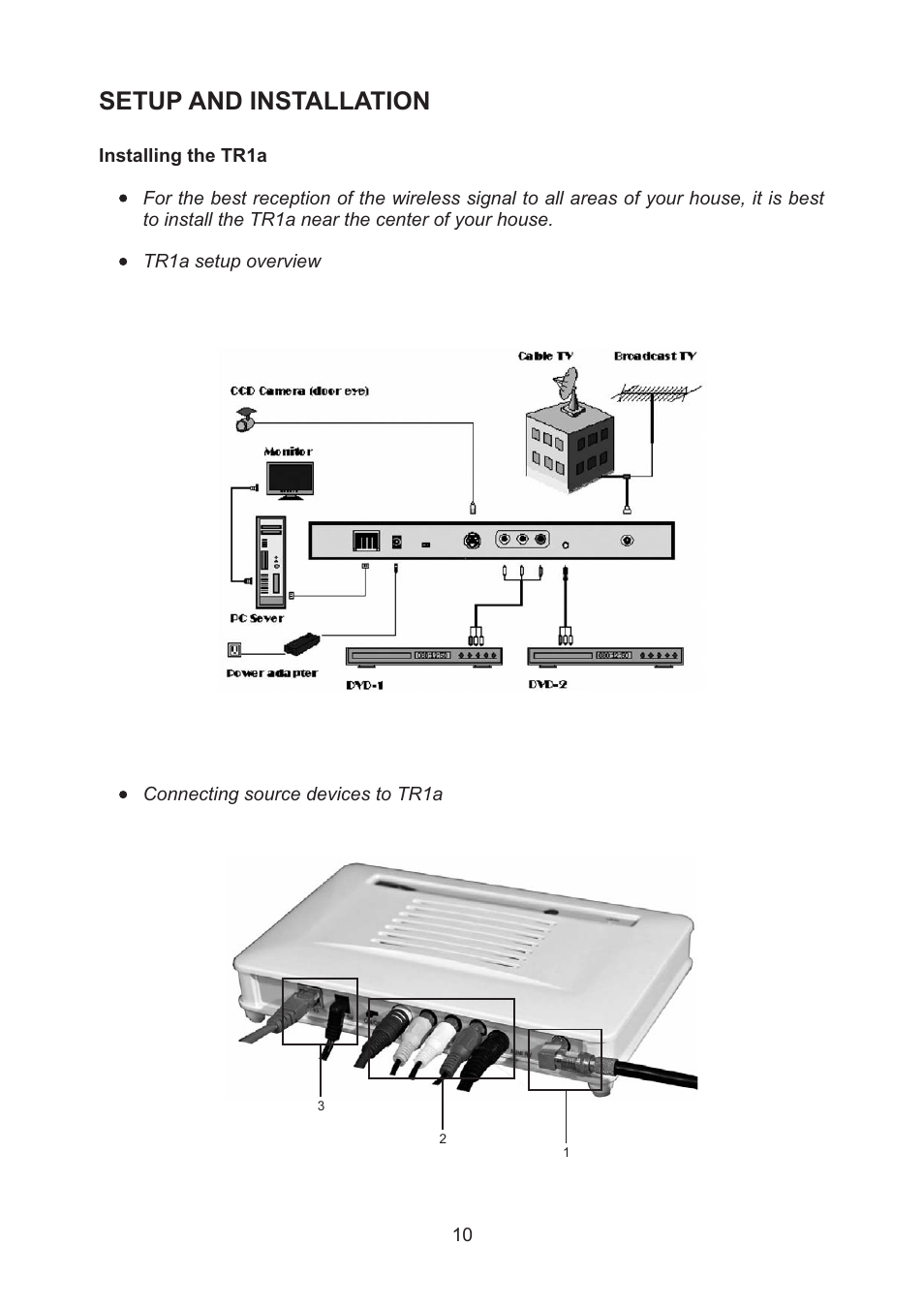 Setup and installation | AMC WiFi Wireless Transmitter TR1a User Manual | Page 12 / 20