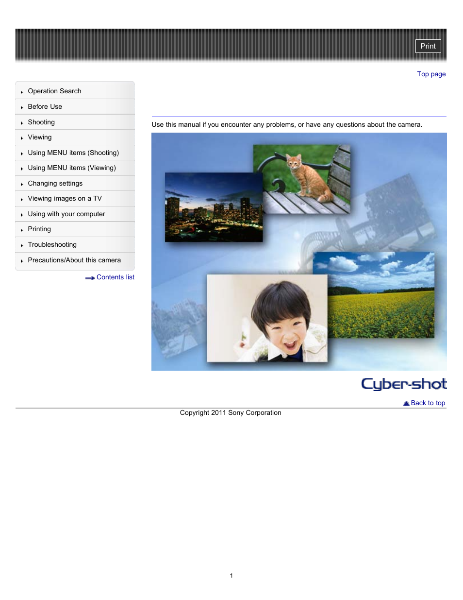 Sony DSC-H70 User Manual | 208 pages