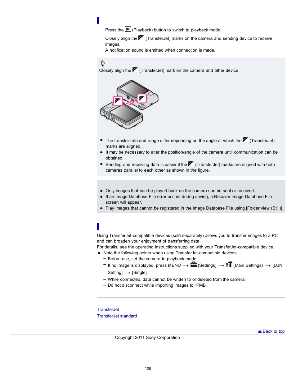 Sony DSC-H70 User Manual | Page 106 / 208