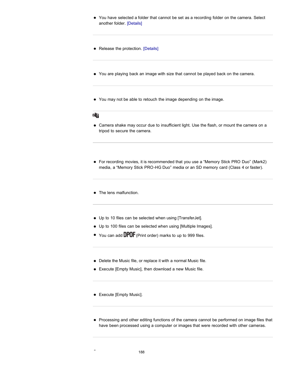 Sony DSC-H70 User Manual | Page 188 / 208