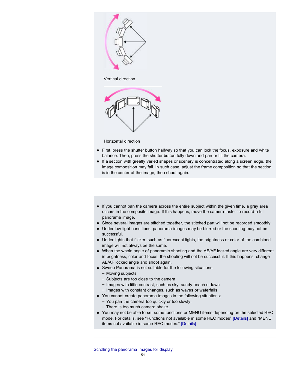 Sony DSC-H70 User Manual | Page 51 / 208